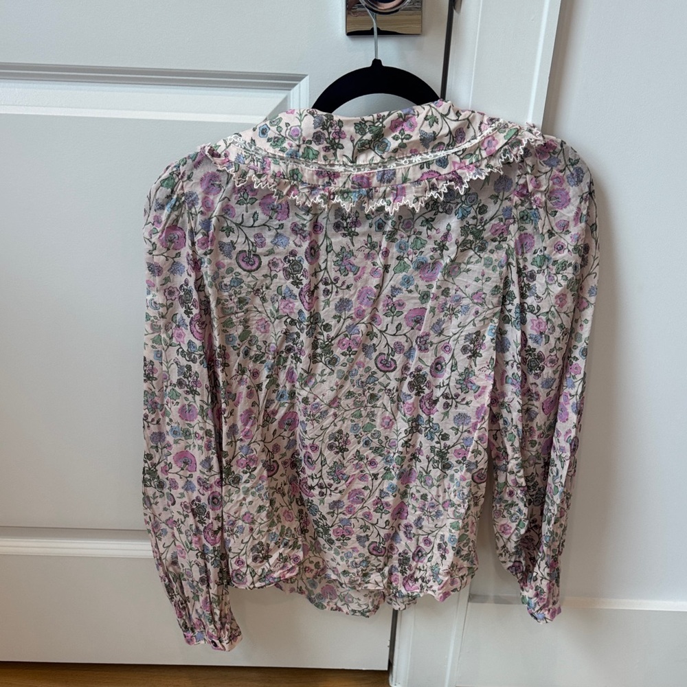 Floral Long Sleeve Blouse - Picture 3 of 4